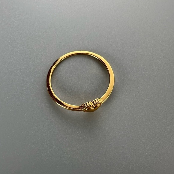 14k Gold Vermeil Dainty Heart Ring - Picture 10 of 10